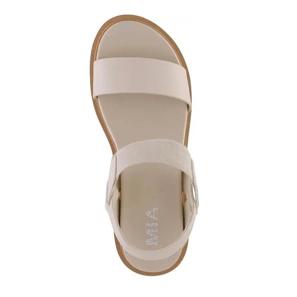 NWT — Mia Ciji Faux Pebbled Leather Platform Sandals Beige Size10 - Picture 2 of 14